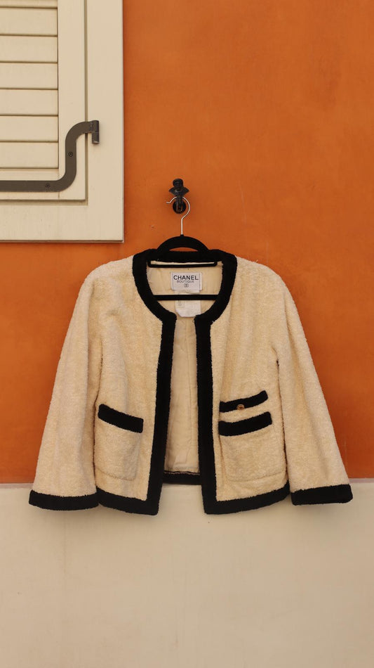 Chanel jacket crafted from soft terrycloth
