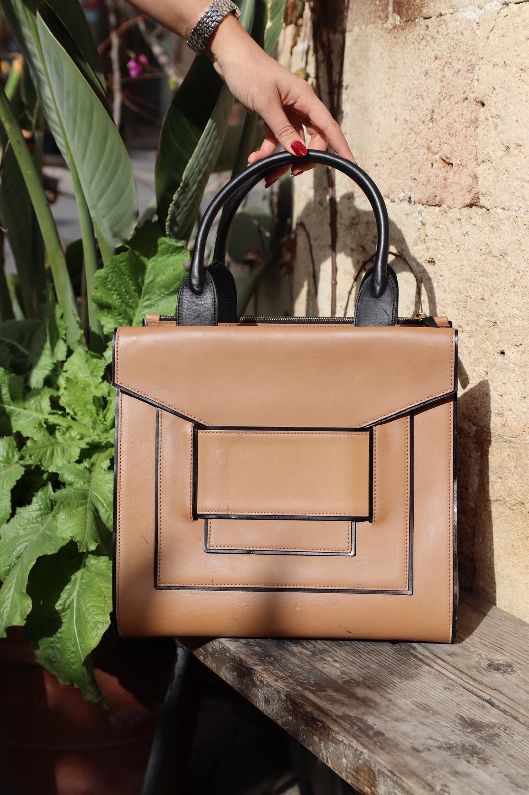Pierre Hardy Tan Leather Tote Bag