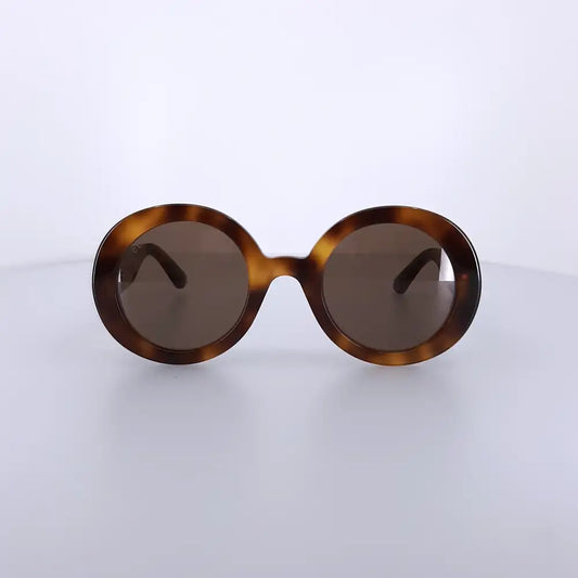 Gucci round Havana brown eyeglasses